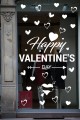 Happy Valentine's Day Sevgililer Günü Sticker Kalp, Love, I Love You Cam, Duvar Sticker Etiket Seti