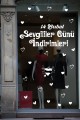 Happy Valentine's Day Sevgililer Günü Sticker Kalp, Love, I Love You Cam, Duvar Sticker Etiket Seti