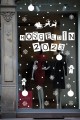 Hoşgeldin 2023 Yılbaşı Happy New Year Sticker Çıkartma Süsü Yeni Yıl Parti Cam Noel Ağacı Kar Tanesi