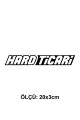 Hard Ticari Oto Cam Sticker 20*3 Cm