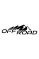 Karlı Tepe Dağ Off Road Oto Sticker Siyah 20*5,5 Cm