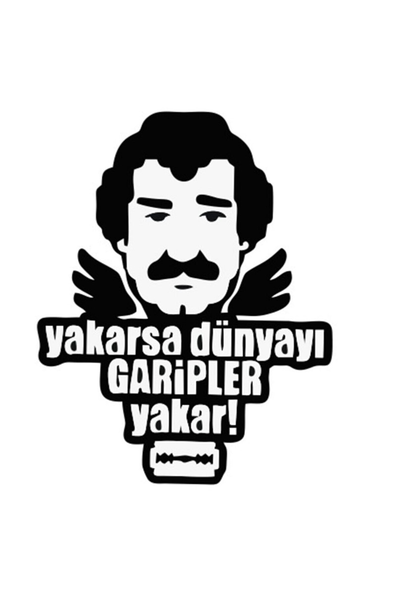 Yakarsa Dünyayı Garipler Yakar Tasarım Oto Cam Sticker 12*15 Cm