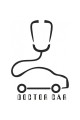 Doktor Aracı Oto Sticker Siyah 30 Cm