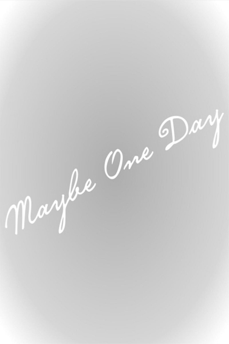 Belki Bir Gün Maybe One Day Sticker Oto Sticker Beyaz 20 Cm