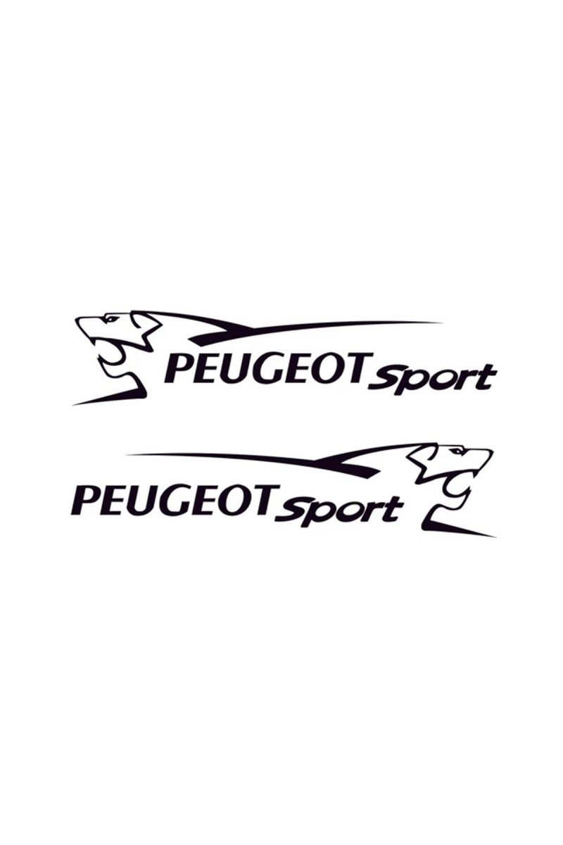 Peugeot Yan Sport Oto Sticker 2 Adet 45*10 Cm