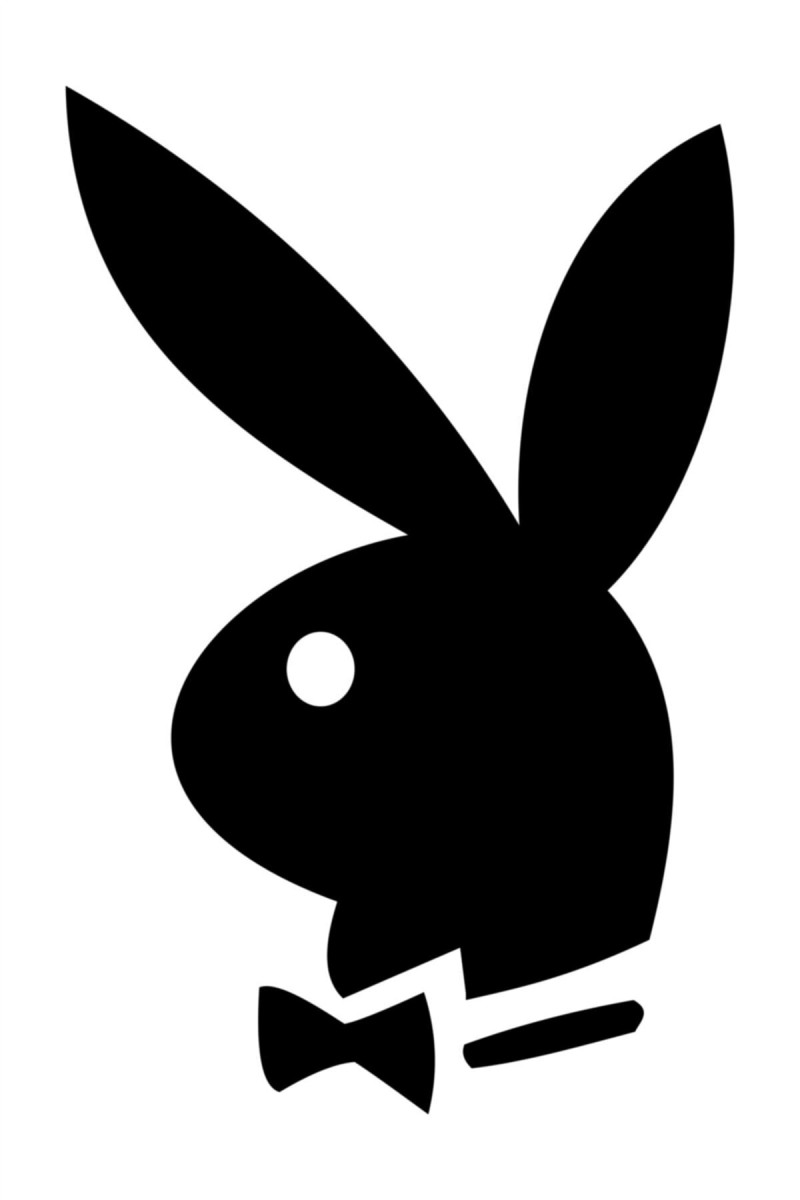 Playboy Tavşan Sticker Oto Sticker Siyah 30*20 Cm