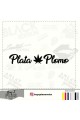 Plata Plomo Oto Sticker Siyah 20*10 Cm