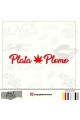 Plata Plomo Oto Sticker 20 Cm