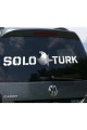 Solo Türk Sticker Oto Arka Cam Sticker 52*13 Cm