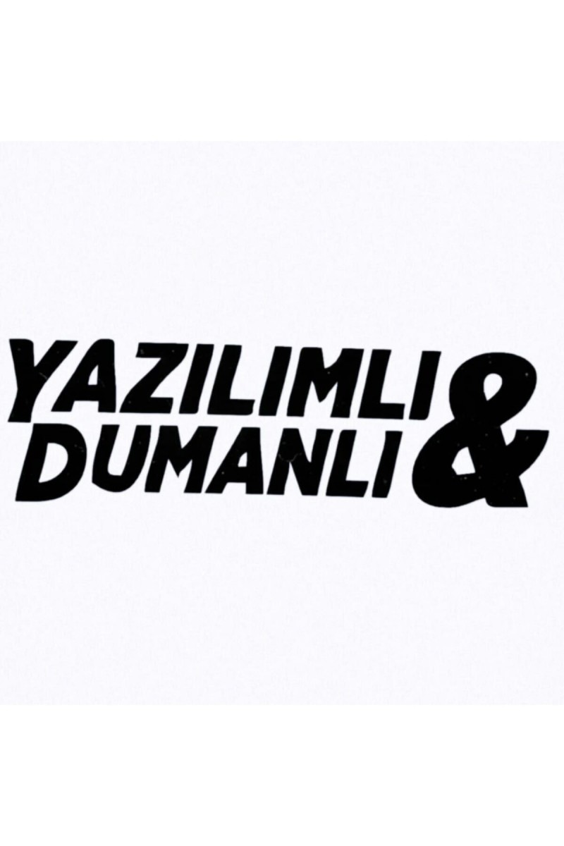 Yazılımlı Dumanlı Oto Sticker 20*5 Cm