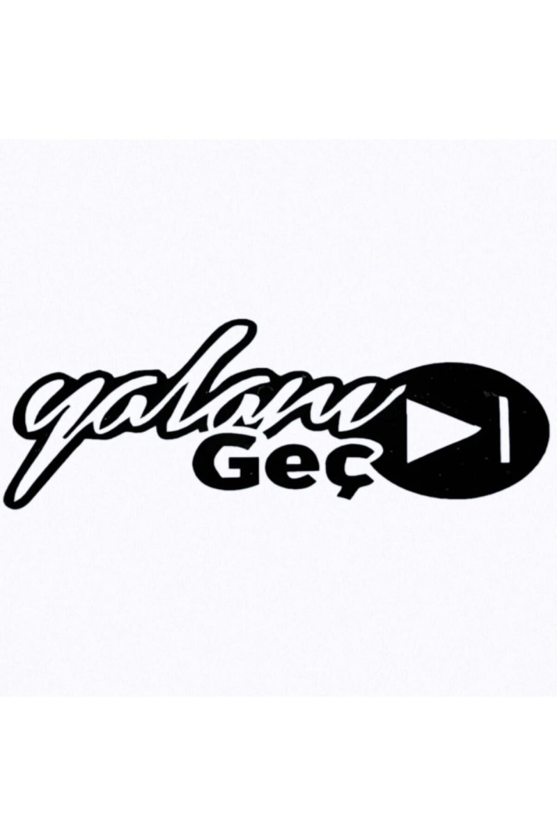 Yalanı Geç Oto Sticker 20*8 Cm