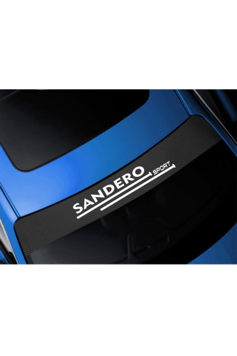 Dacia Sandero İçin Uyumlu Aksesuar Oto Ön Cam Oto Sticker Karbon