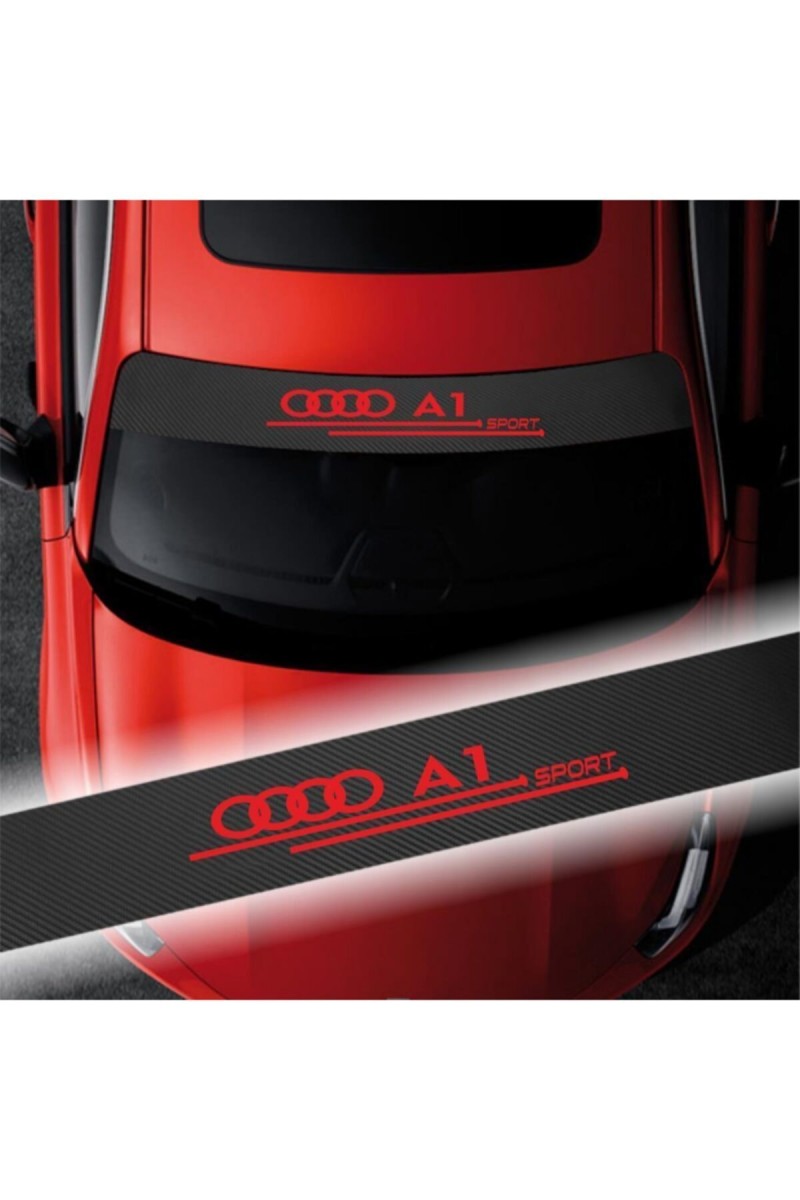 Audi A1 İçin Uyumlu Aksesuar Oto Ön Cam Oto Sticker Karbon