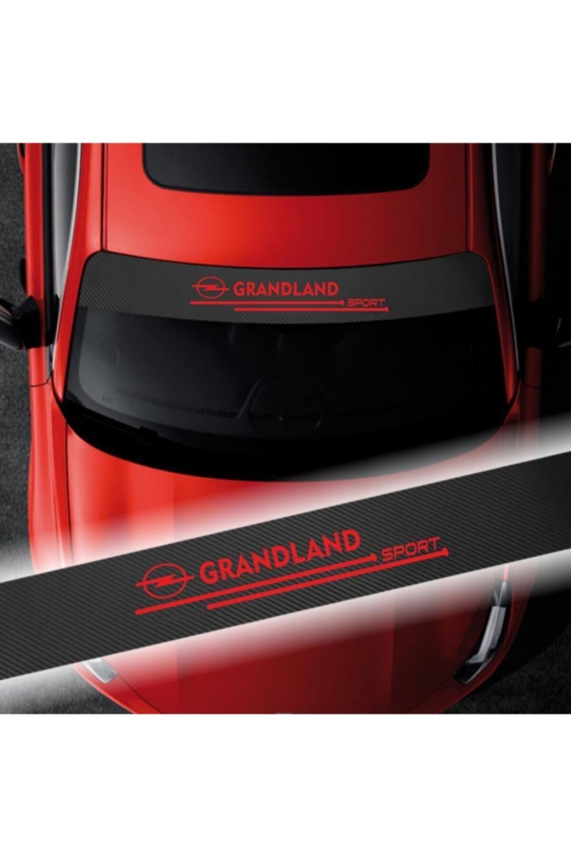 Opel Grandland İçin Uyumlu Aksesuar Oto Ön Cam Oto Sticker Karbon