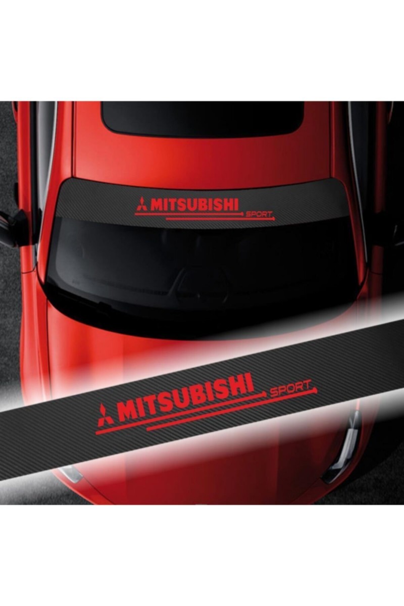 Mitsubishi İçin Uyumlu Aksesuar Oto Ön Cam Oto Sticker Karbon