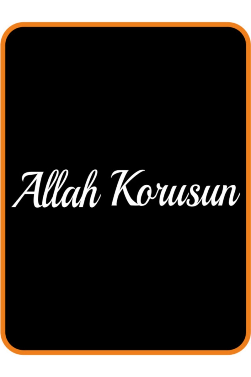 Allah Korusun Oto Sticker Beyaz 40*8 Cm