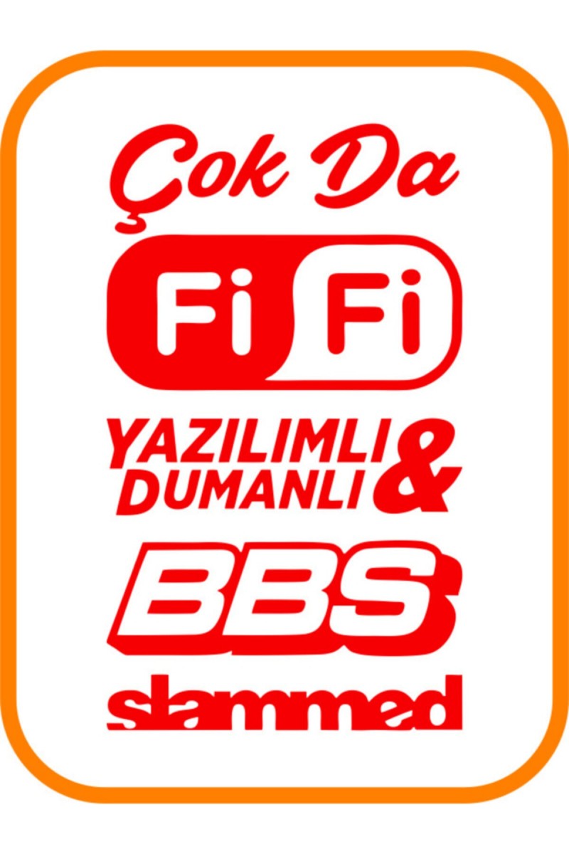 Oto Arka Cam Sticker Model 41 Kırmızı 35*20 Cm