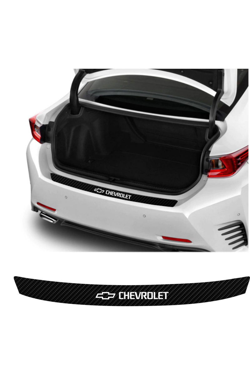 Chevrolet Evanda İçin Uyumlu Aksesuar Oto Arka Tampon Bagaj Koruyucu Sticker 92*7 Cm