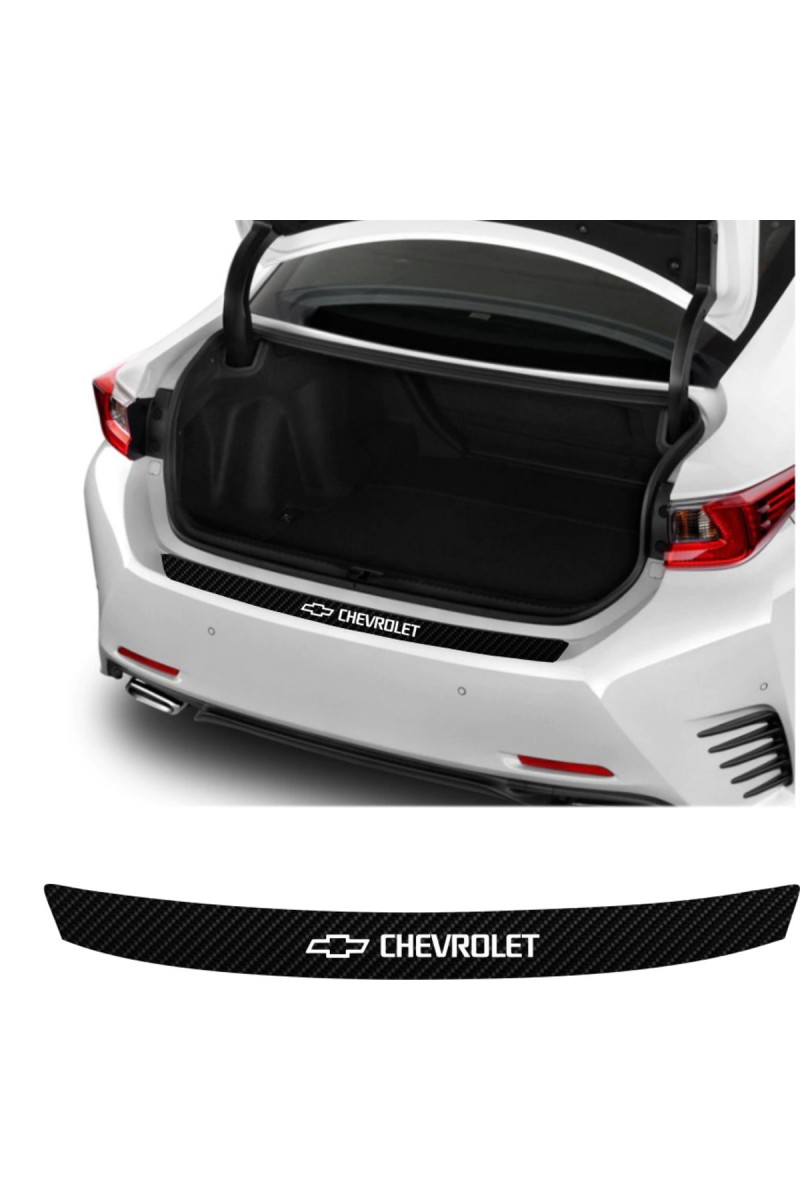 Chevrolet Lacetti İçin Uyumlu Aksesuar Oto Arka Tampon Bagaj Koruyucu Sticker 92*7 Cm