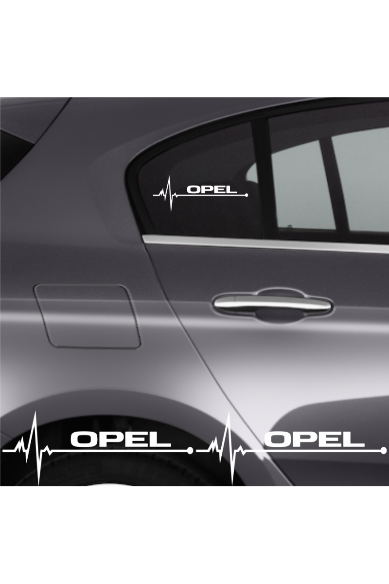 Opel Grandland İçin Uyumlu Aksesuar Oto Ritim Sticker 2 Adet 20*9 Cm