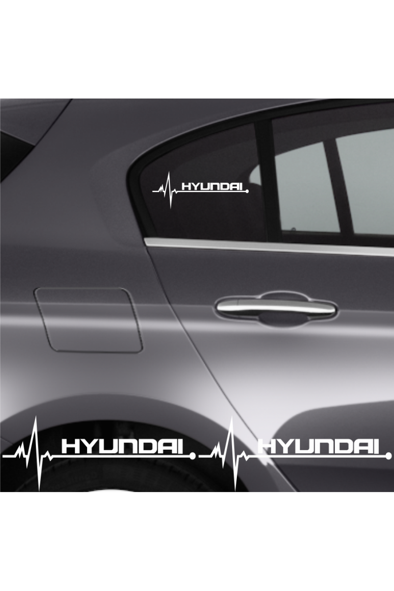 Hyundai İ40 İçin Uyumlu Aksesuar Oto Ritim Sticker 2 Adet 20*9 Cm