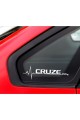 Chevrolet Cruze İçin Uyumlu Aksesuar Yan Cam Sticker Oto Kapı 20*7 Cm