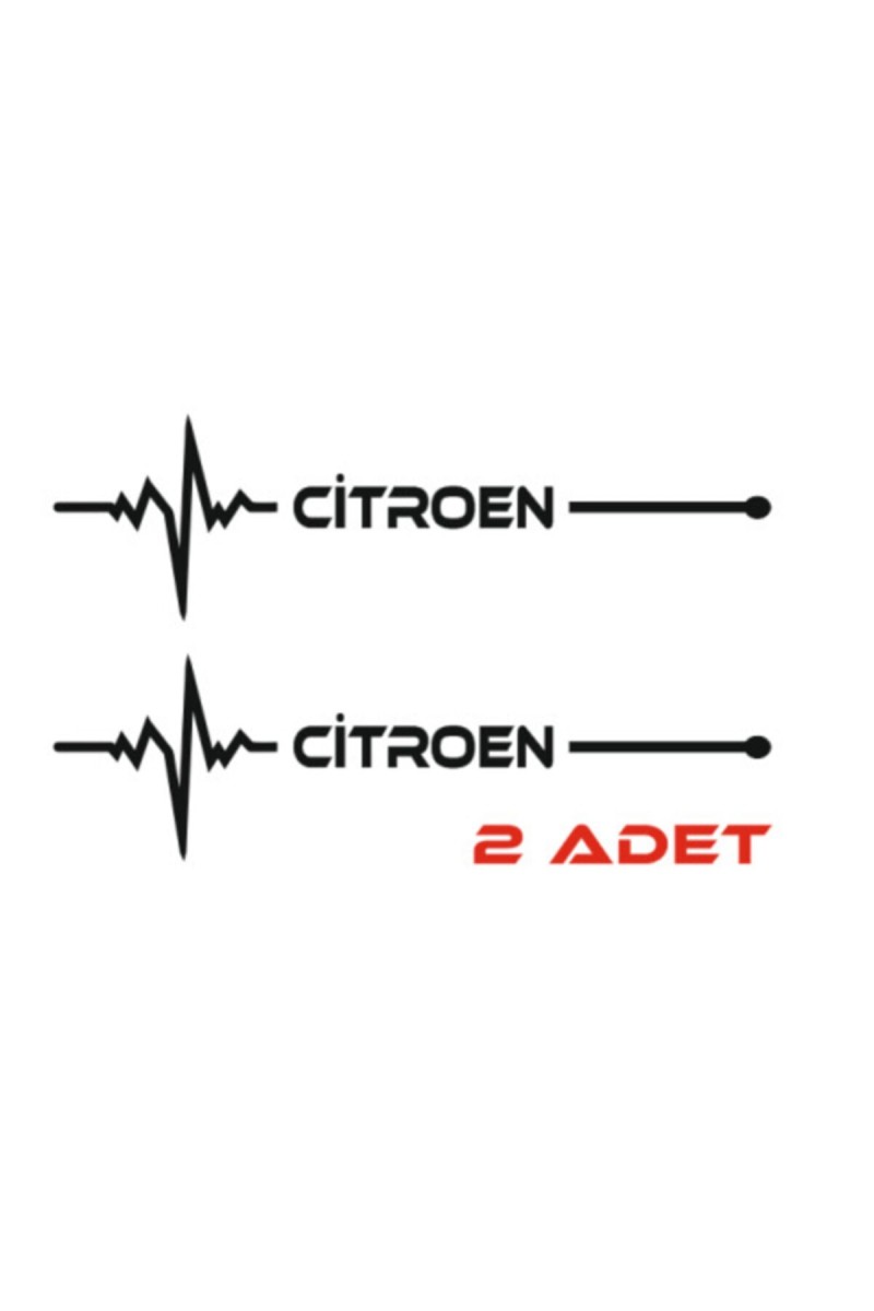 Citroen İçin Uyumlu Aksesuar Nabız Sticker 30*8 Cm