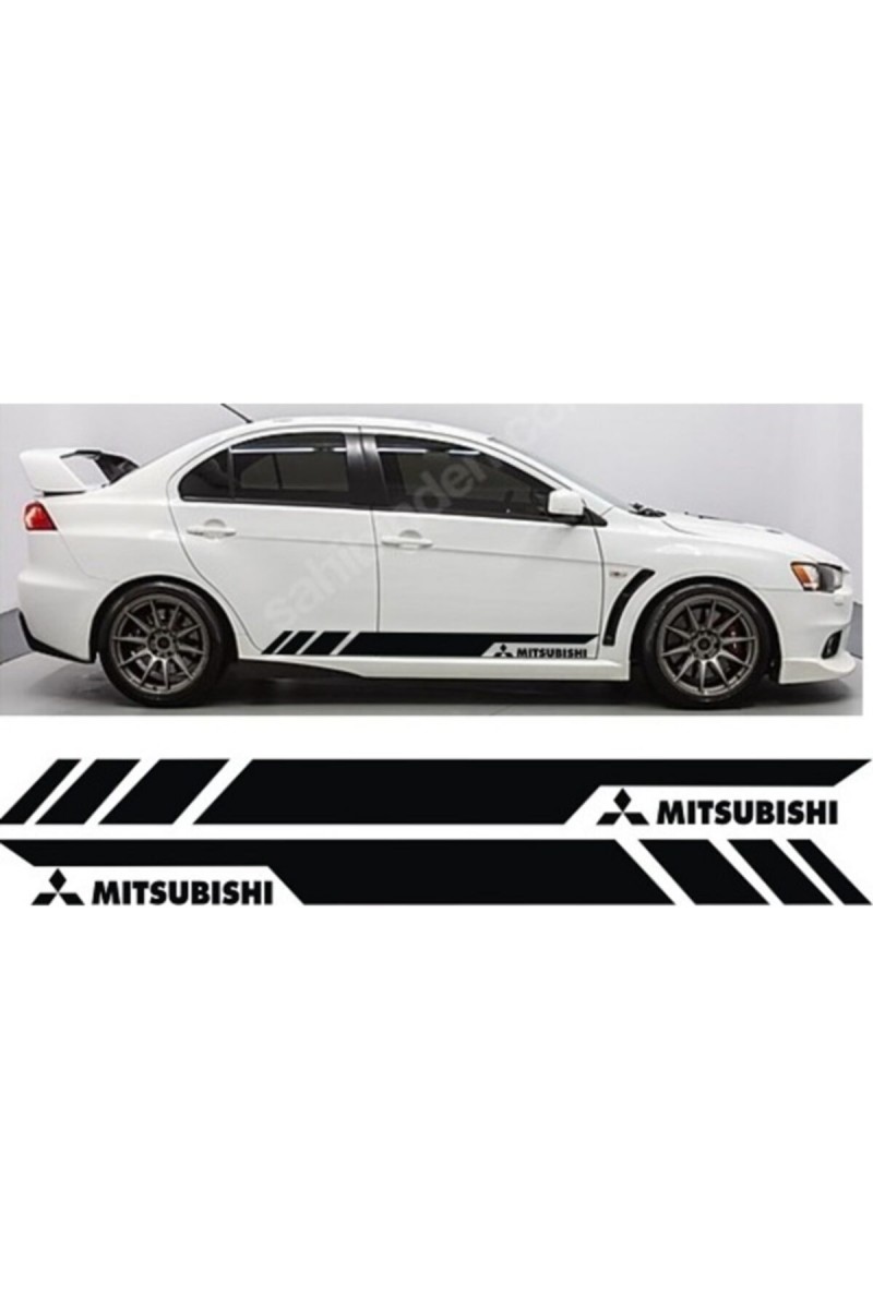 Mitsubishi İçin Uyumlu Aksesuar Yan Sport Sticker