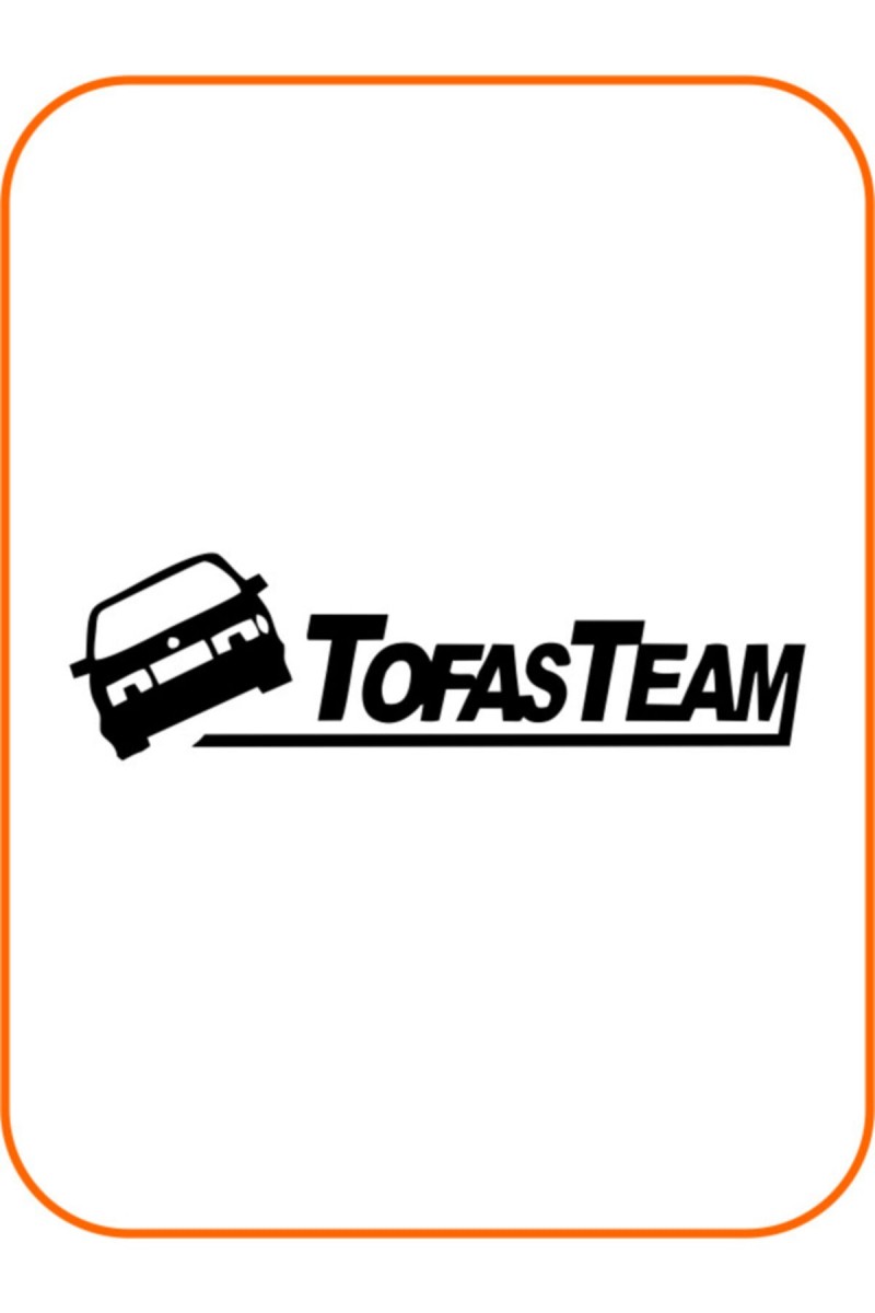 Tofaş Oto Sticker Siyah 40*10 Cm