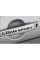 Citroen C-Elysee İçin Uyumlu Aksesuar Kapı Kolu Ve Jant Sticker 8 Adet 10*1,5 Cm