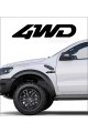 4Wd Off Road 4X4 Sağ Sol Oto Sticker 2 Adet 15*4 Cm