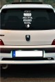 Oto Arka Cam Sticker İngilizce Model 74 40*20 Cm