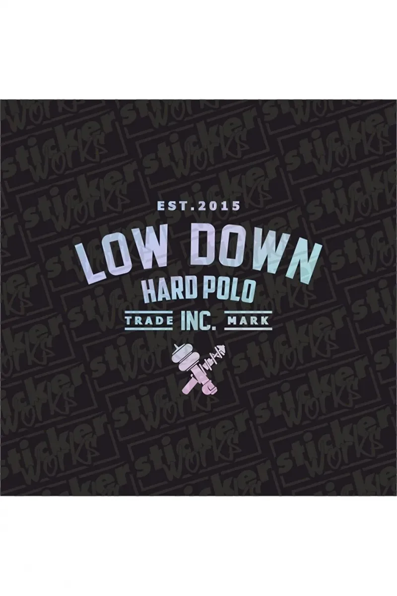 Low Down Hard Polo Arka Cam Hologram Sticker