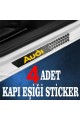 Audi uyumlu  özel Oto Kapı eşikleri Sticker Karbon 4 Adet