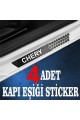 Chery uyumlu  özel Oto Kapı eşikleri Sticker Karbon 4 Adet