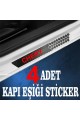 Chery uyumlu  özel Oto Kapı eşikleri Sticker Karbon 4 Adet