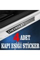 Chevrolet uyumlu  özel Oto Kapı eşikleri Sticker Karbon 4 Adet