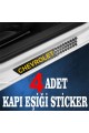 Chevrolet uyumlu  özel Oto Kapı eşikleri Sticker Karbon 4 Adet