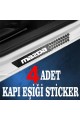 Mazda özel Oto Kapı eşikleri Sticker Karbon 4 Adet