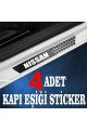 Nissan özel Oto Kapı eşikleri Sticker Karbon 4 Adet