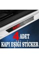 Seat özel Oto Kapı eşikleri Sticker Karbon 4 Adet