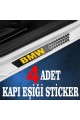 BMW özel Oto Kapı eşikleri Sticker Karbon 4 Adet