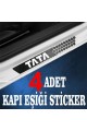 Tata özel Oto Kapı eşikleri Sticker Karbon 4 Adet