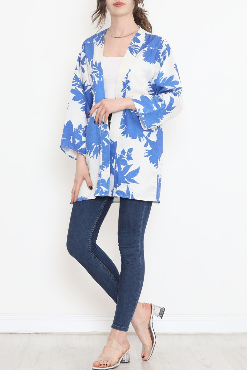 Desenli Kimono Saks