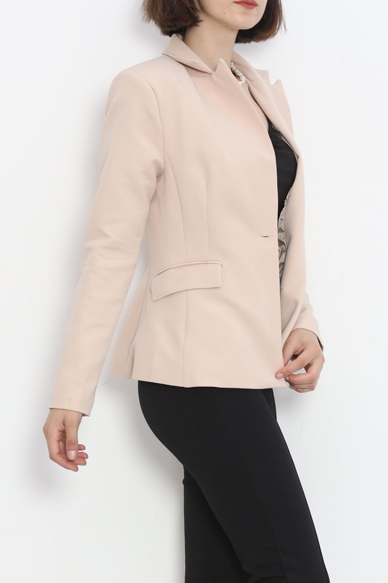 Blazer Ceket Bej