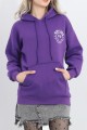 Baskılı Unisex Sweat Mor