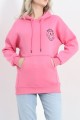 Baskılı Unisex Sweat Pembe