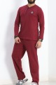 Erkek Pijama Takımı Bordo