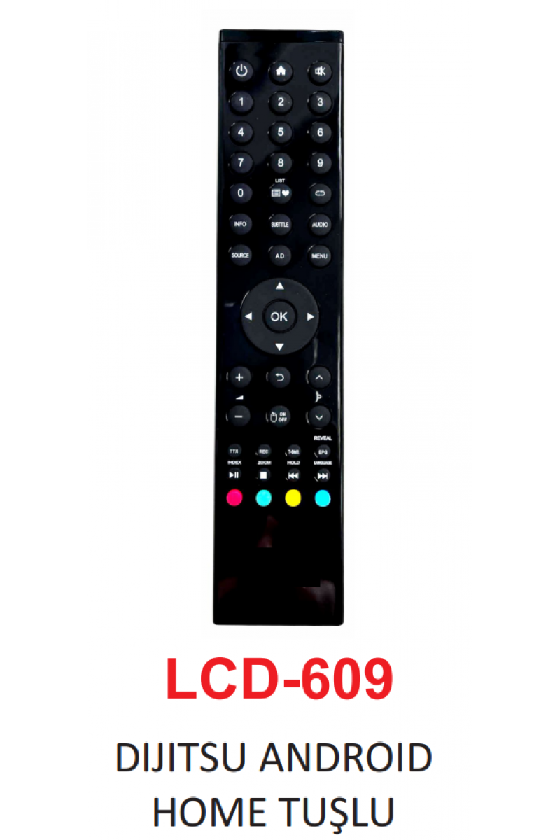 Dijitsu Android Serisi LCD-LED TV Kumanda LCD-609 (125125)