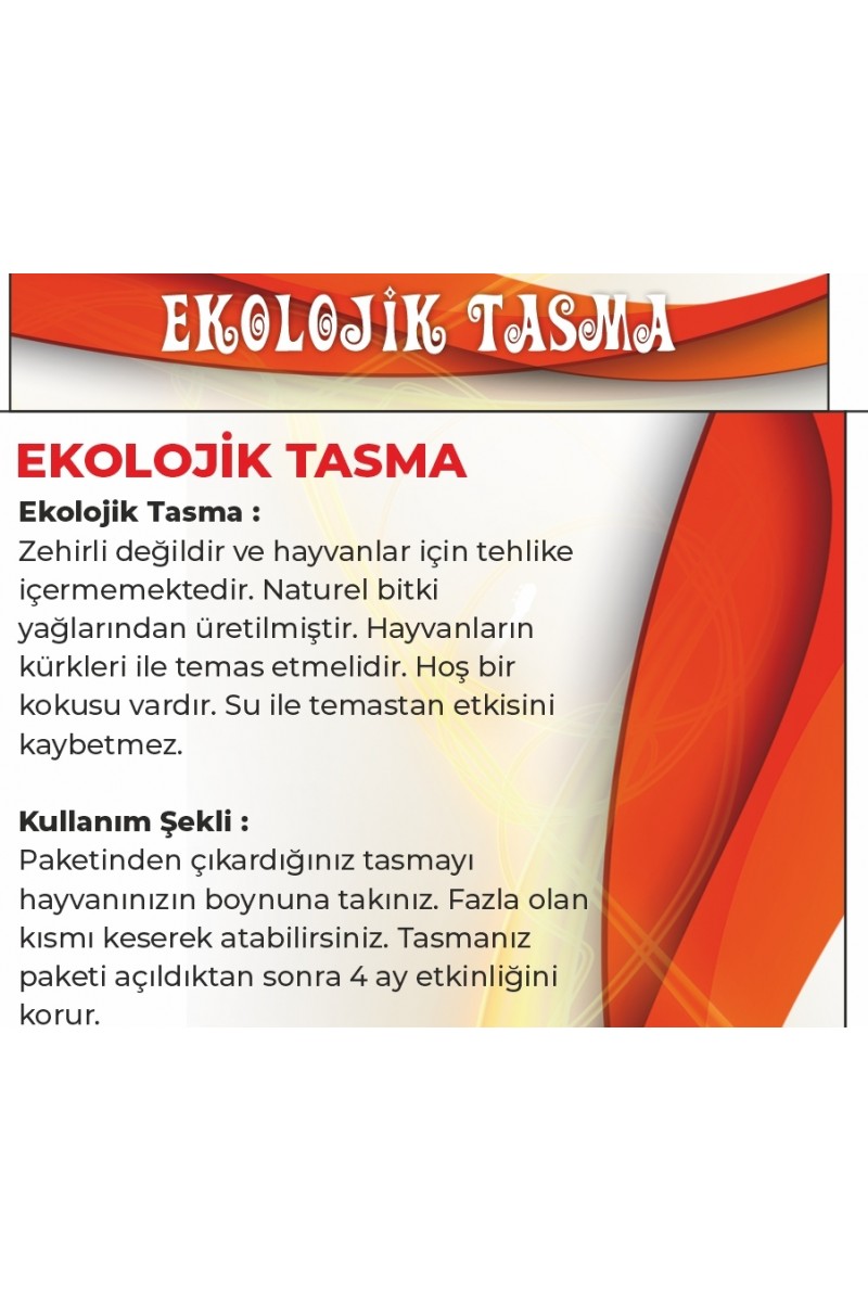 Ekolojik Tasma - Pire Tasması - 45 Cm (125125)